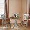International Concepts Round 30 in Rd Top Pedestal Table, 2 San Remo Chairs, Hickory/Stone, 30 in W, 30 in L, 29.1 in H K41-30RT-C10-2 - alternate 4